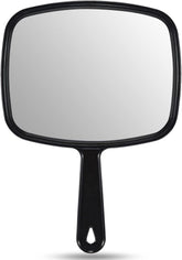 OWBIA Hand Mirror, All Black Handheld Mirror with Handle