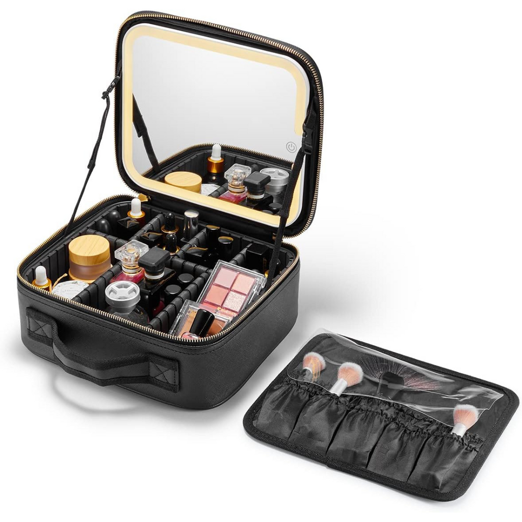 Makeup organizer bag with compartments hotsell