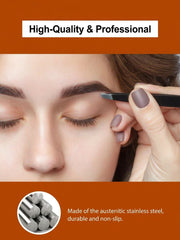 OWBIA Magnifying Mirror and Eyebrow Tweezers Kit, 3.5" Two Suction Cups Magnifier Travel Set