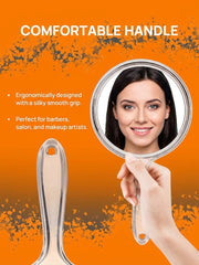 OWBIA Hand Mirror, Double-Sided Handheld Mirror 1X/3X Magnifying Mirror with Handle
