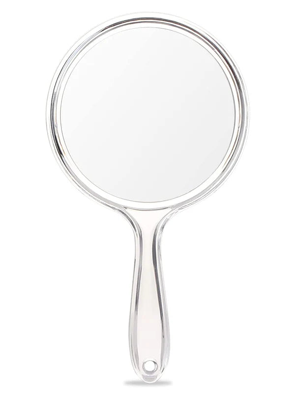 OWBIA Hand Mirror, Double-Sided Handheld Mirror 1X/3X Magnifying Mirror with Handle