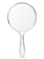 OWBIA Hand Mirror, Double-Sided Handheld Mirror 1X/3X Magnifying Mirror with Handle