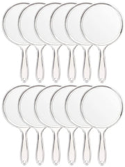 OWBIA Hand Mirror, Double-Sided Handheld Mirror 1X/3X Magnifying Mirror with Handle