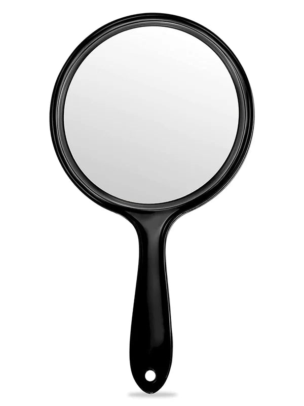 OWBIA Hand Mirror, Double-Sided Handheld Mirror 1X/3X Magnifying Mirror with Handle