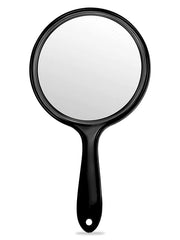 OWBIA Hand Mirror, Double-Sided Handheld Mirror 1X/3X Magnifying Mirror with Handle