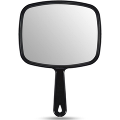 OWBIA Hand Mirror, All Black Handheld Mirror with Handle