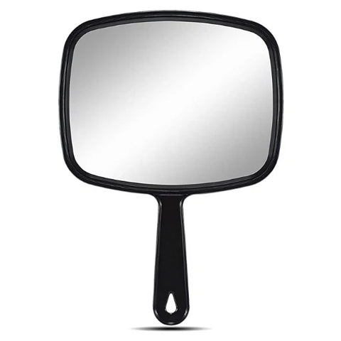 OWBIA Hand Mirror, All Black Handheld Mirror with Handle