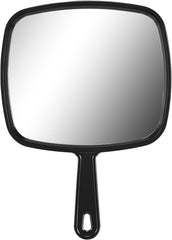 OWBIA Hand Mirror, All Black Handheld Mirror with Handle